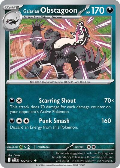 ASC: Galarian Obstagoon - 132/217