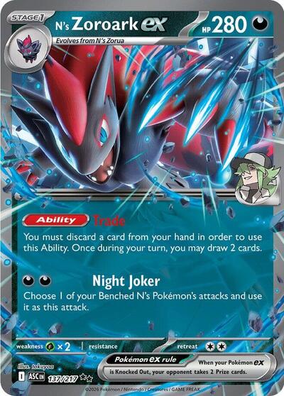 ASC: N's Zoroark ex - 137/217 (Holofoil)