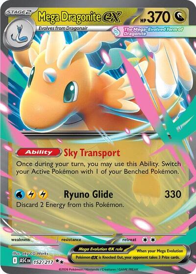 ASC: Mega Dragonite ex - 152/217 (Holofoil)