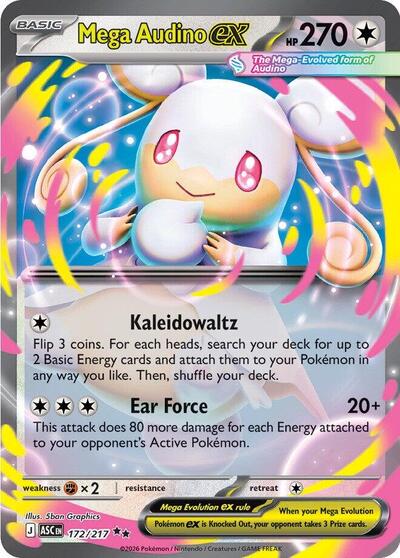 ASC: Mega Audino ex - 172/217 (Holofoil)