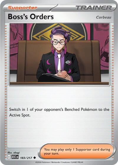 ASC: Boss's Orders [Corbeau] - 183/217 (Reverse Holofoil)