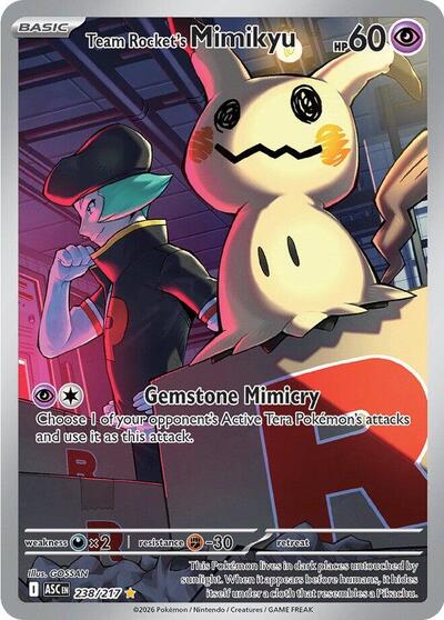 ASC: Team Rocket's Mimikyu - 238/217 (Holofoil)
