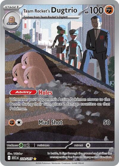 ASC: Team Rocket's Dugtrio - 239/217 (Holofoil)