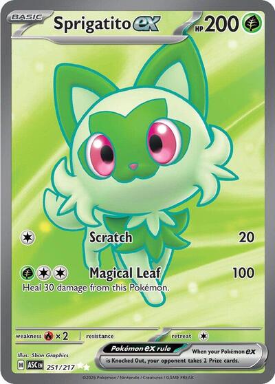 ASC: Sprigatito ex (Holofoil)