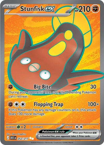 ASC: Stunfisk ex - 252/217 (Holofoil)