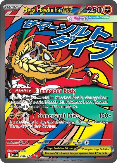 ASC: Mega Hawlucha ex - 268/217 (Holofoil)