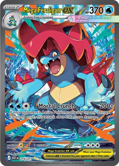 ASC: Mega Feraligatr ex - 274/217 (Holofoil)