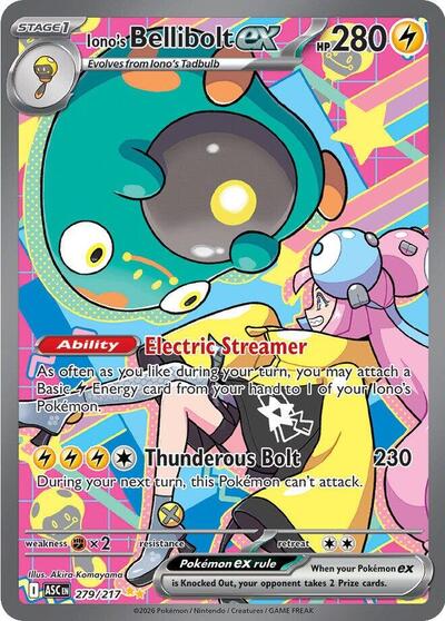 ASC: Iono's Bellibolt ex - 279/217 (Holofoil)