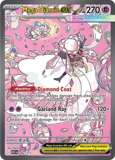 ASC: Mega Diancie ex - 282/217 (Holofoil)