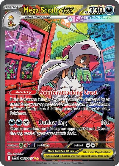 ASC: Mega Scrafty ex - 285/217 (Holofoil)