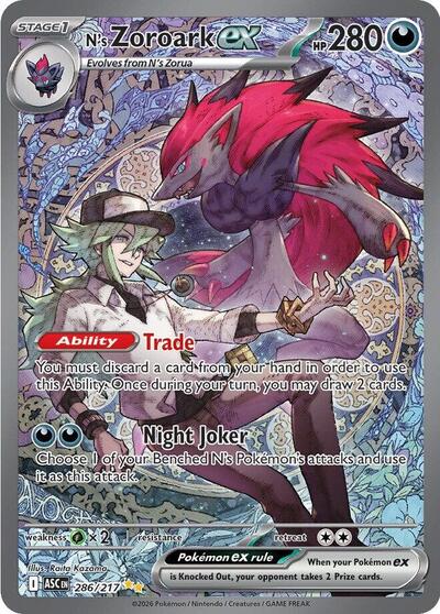 ASC: N's Zoroark ex - 286/217 (Holofoil)