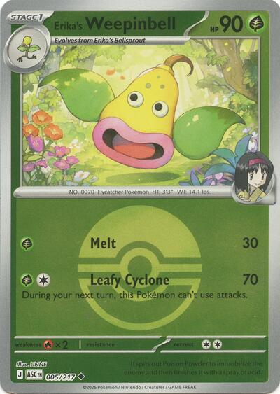 ASC: Erika's Weepinbell (Poke Ball) (Reverse Holofoil)