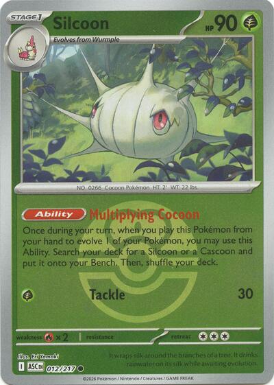 ASC: Silcoon (Love Ball) (Reverse Holofoil)