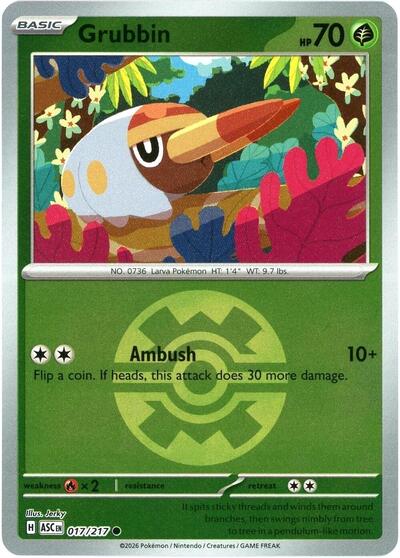 ASC: Grubbin (Quick Ball) (Reverse Holofoil)