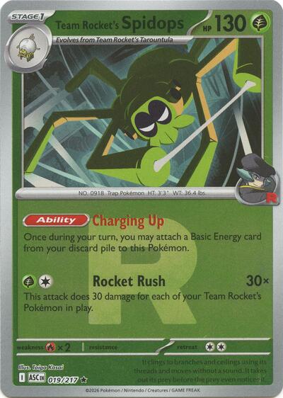 ASC: Team Rocket's Spidops (Team Rocket) (Reverse Holofoil)