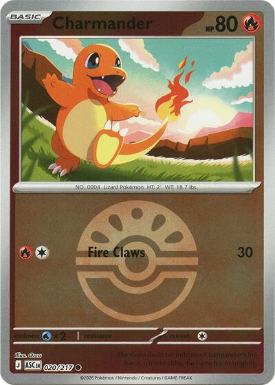 ASC: Charmander (Quick Ball) (Reverse Holofoil)