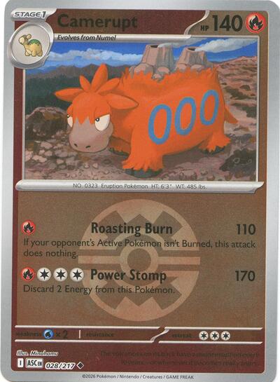 ASC: Camerupt (Quick Ball) (Reverse Holofoil)