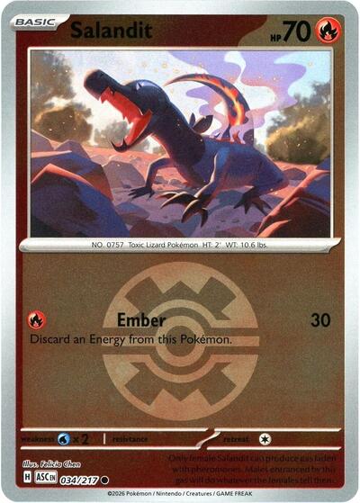 ASC: Salandit (Quick Ball) (Reverse Holofoil)