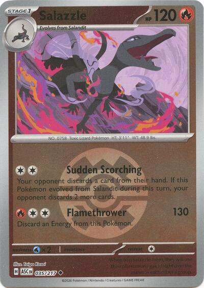 ASC: Salazzle - 035/217 (Quick Ball) (Reverse Holofoil)