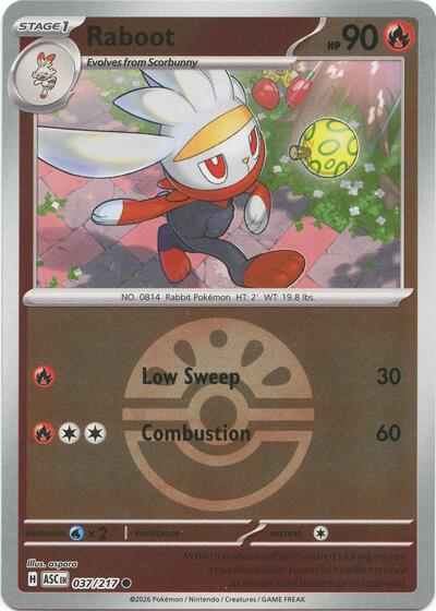 ASC: Raboot (Friend Ball) (Reverse Holofoil)