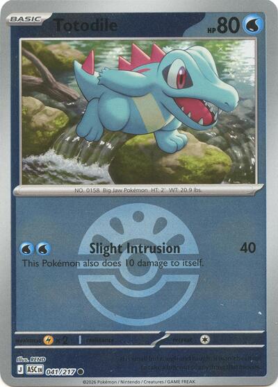 ASC: Totodile (Friend Ball) (Reverse Holofoil)