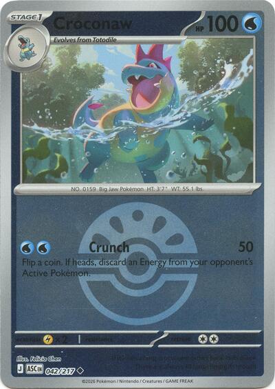 ASC: Croconaw (Friend Ball) (Reverse Holofoil)