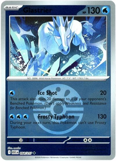 ASC: Glastrier (Friend Ball) (Reverse Holofoil)