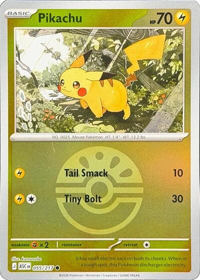 ASC: Pikachu (Friend Ball) (Reverse Holofoil)