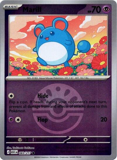 ASC: Marill - 083/217 (Friend Ball) (Reverse Holofoil)