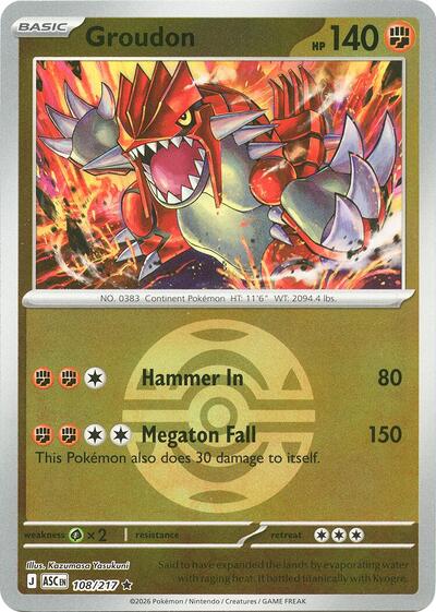 ASC: Groudon (Dusk Ball) (Reverse Holofoil)