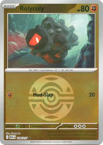 ASC: Rolycoly (Dusk Ball) (Reverse Holofoil)