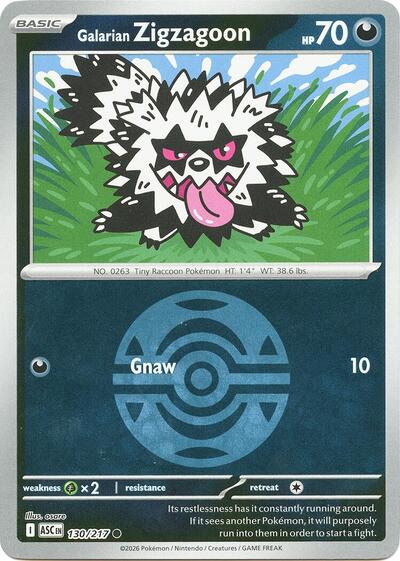 ASC: Galarian Zigzagoon (Dusk Ball) (Reverse Holofoil)