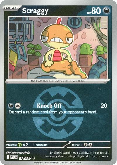 ASC: Scraggy (Quick Ball) (Reverse Holofoil)