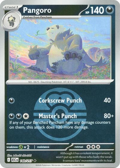 ASC: Pangoro (Love Ball) (Reverse Holofoil)