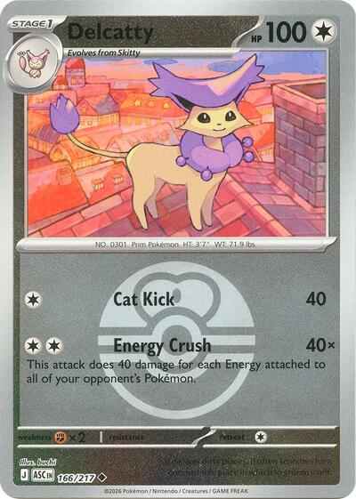 ASC: Delcatty (Love Ball) (Reverse Holofoil)
