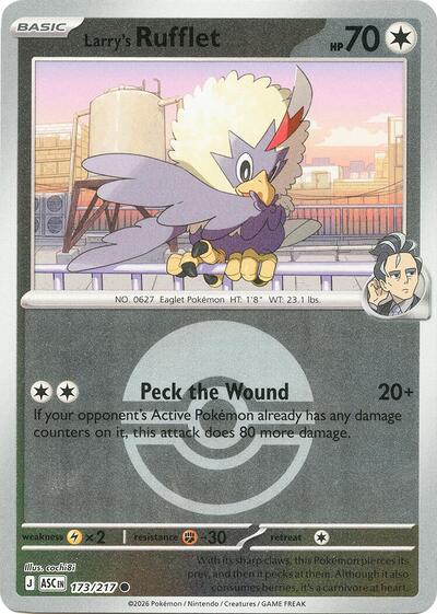 ASC: Larry's Rufflet (Poke Ball) (Reverse Holofoil)
