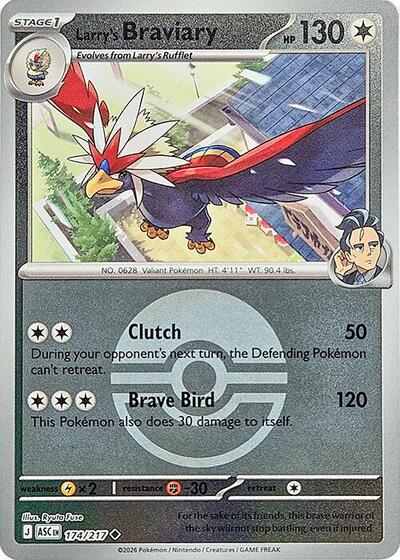 ASC: Larry's Braviary (Poke Ball) (Reverse Holofoil)
