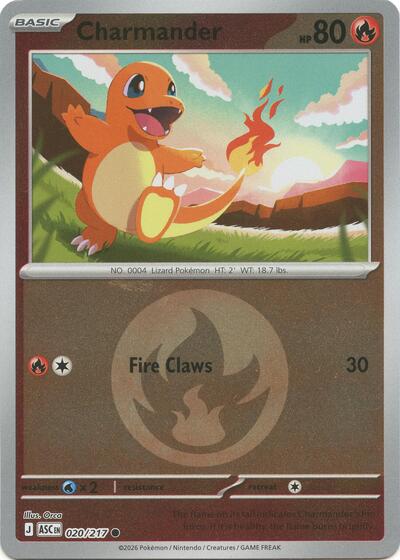 ASC: Charmander (Energy Symbol Pattern) (Reverse Holofoil)