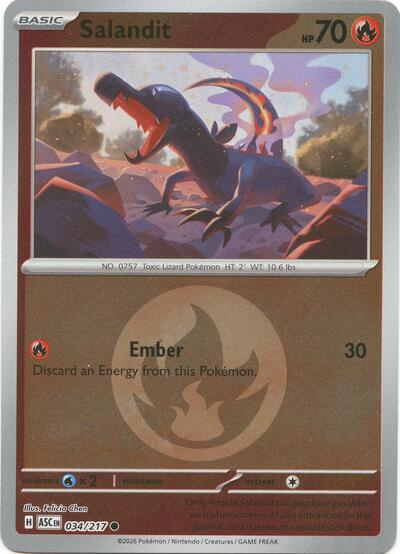 ASC: Salandit (Energy Symbol Pattern) (Reverse Holofoil)