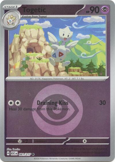 ASC: Togetic (Energy Symbol Pattern) (Reverse Holofoil)