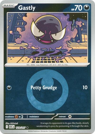 ASC: Gastly (Energy Symbol Pattern) (Reverse Holofoil)