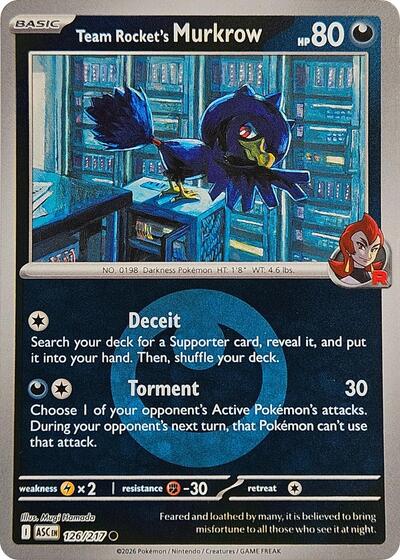 ASC: Team Rocket's Murkrow (Energy Symbol Pattern) (Reverse Holofoil)