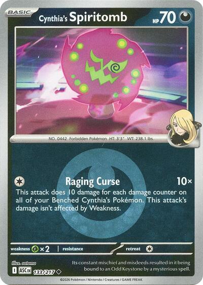 ASC: Cynthia's Spiritomb - 133/217 (Energy Symbol Pattern) (Reverse Holofoil)