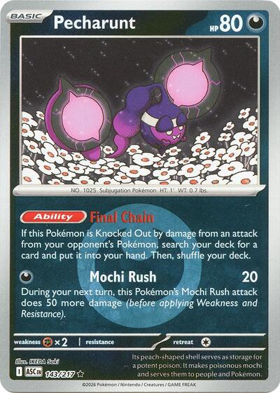 ASC: Pecharunt (Energy Symbol Pattern) (Reverse Holofoil)