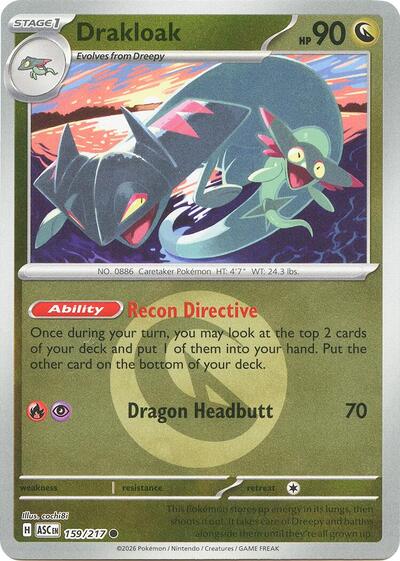 ASC: Drakloak - 159/217 (Energy Symbol Pattern) (Reverse Holofoil)