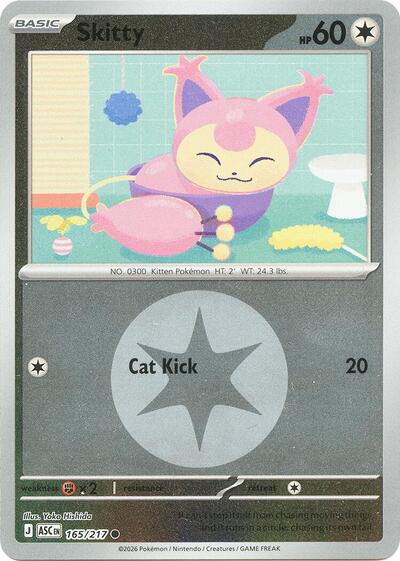 ASC: Skitty (Energy Symbol Pattern) (Reverse Holofoil)