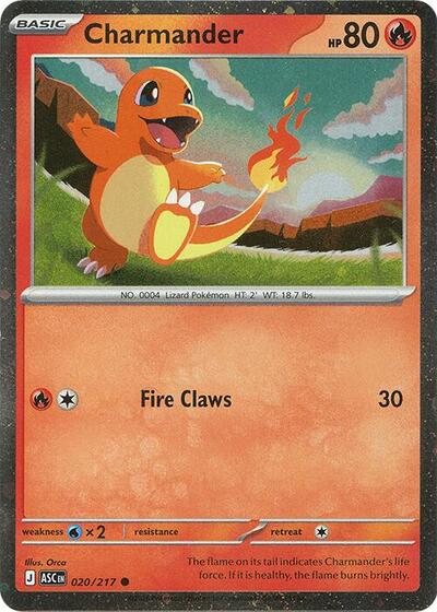 MCAP: Charmander - 020/217 (Cosmos Holo) (Holofoil)