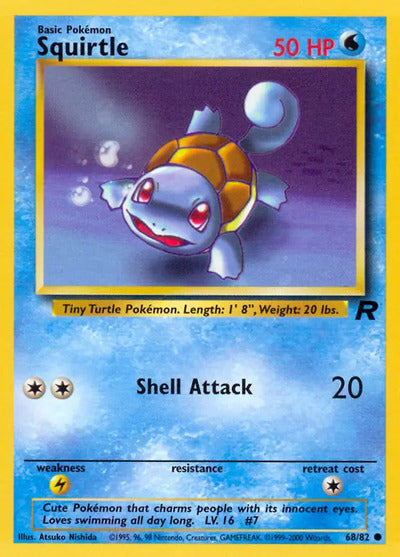 Squirtle 68/82 Unlimited Team Rocket