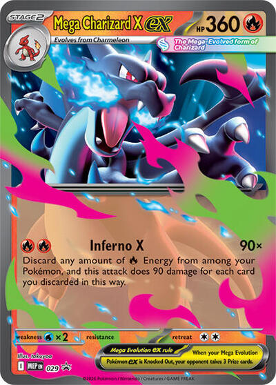 MEP: Mega Charizard X ex - 029 (Holofoil)