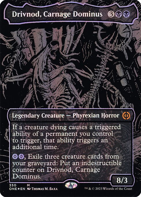 ONE: Drivnod, Carnage Dominus (Oil Slick Raised Foil)